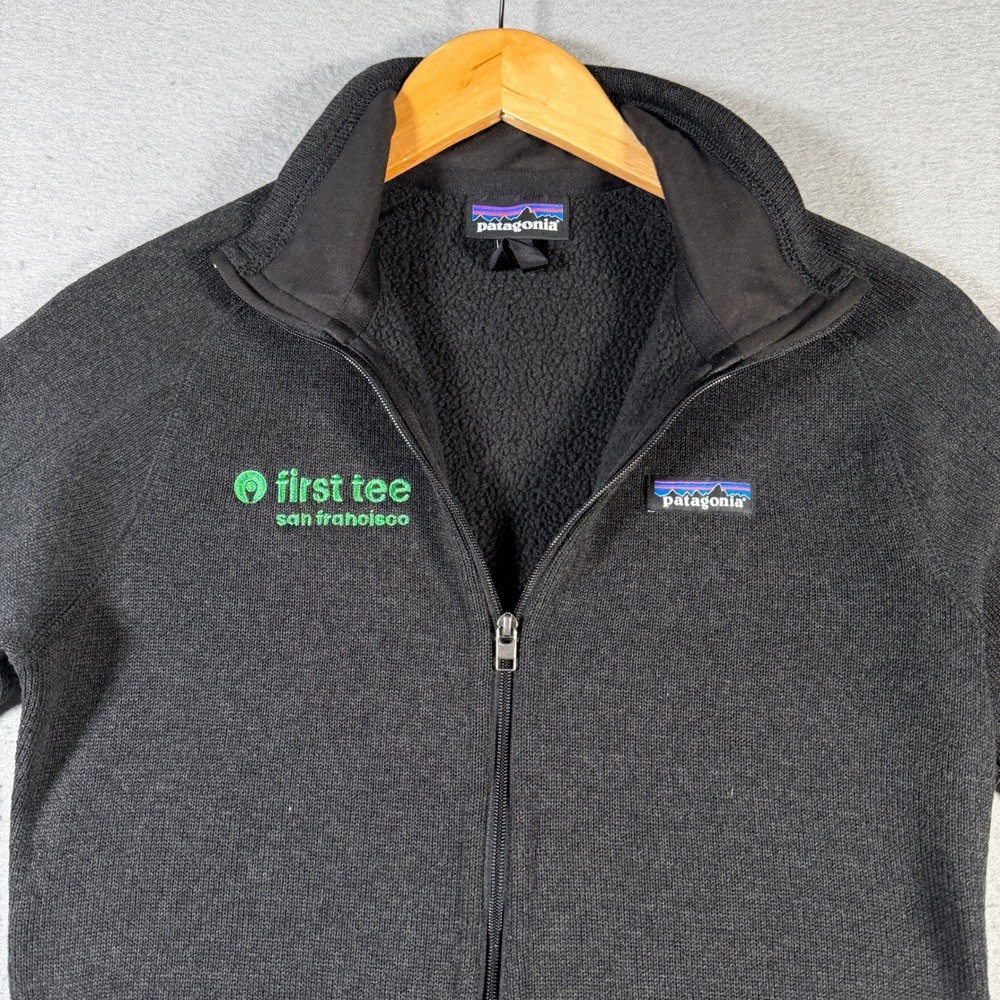 Patagonia Fleece Jacket First Tee San Francisco Embroidered Zip Up Women's Small - Picture 4 of 10